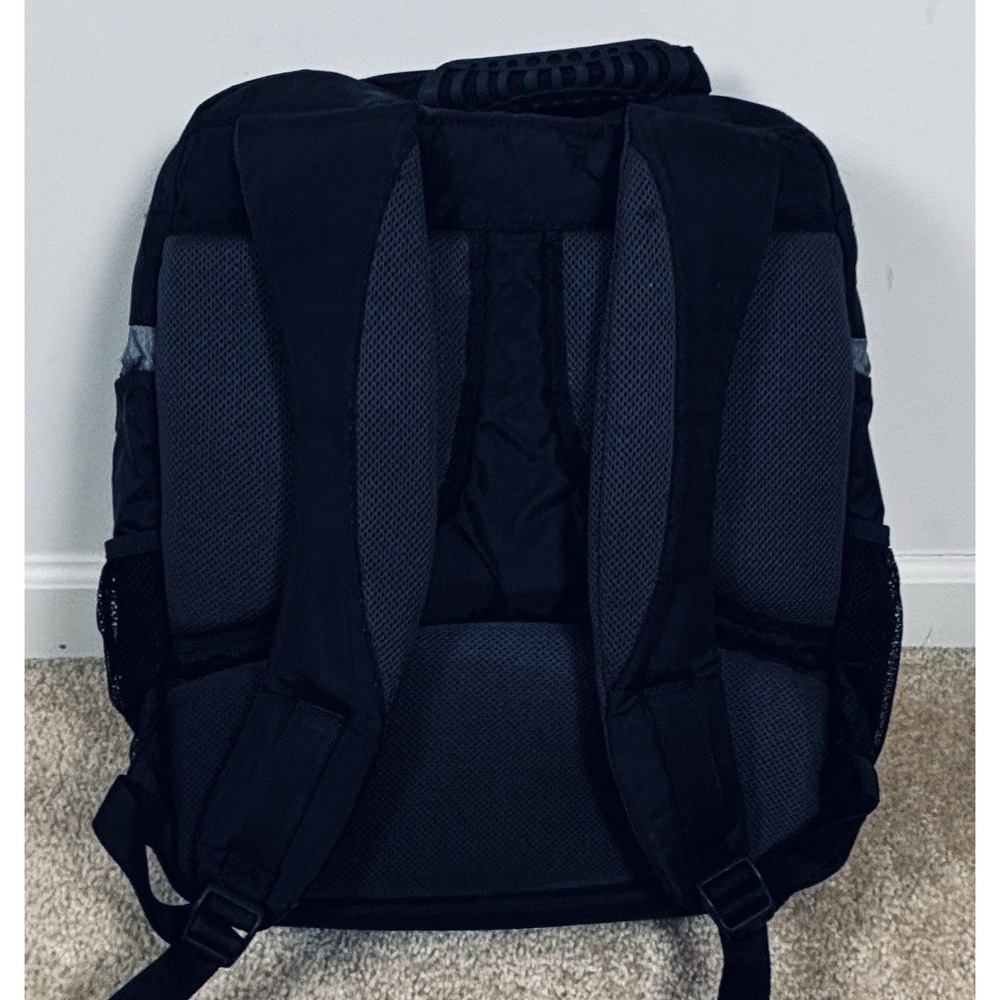 Samsonite Black Gray 17" Sport Backpack 2 Strap Men's Nylon Bag - Picture 3 of 16